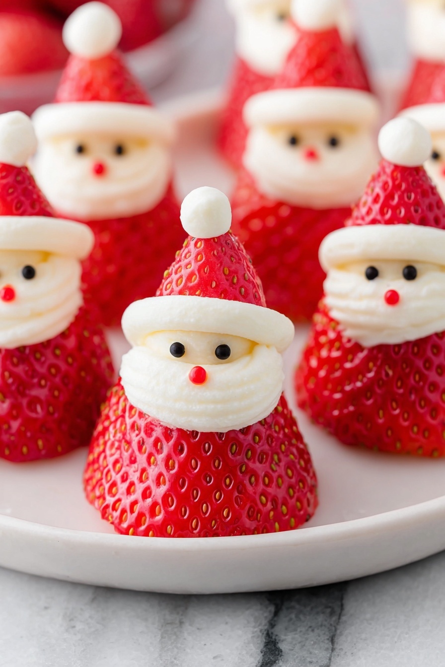 Strawberry Santa Treats Recipe - Recipe Step
