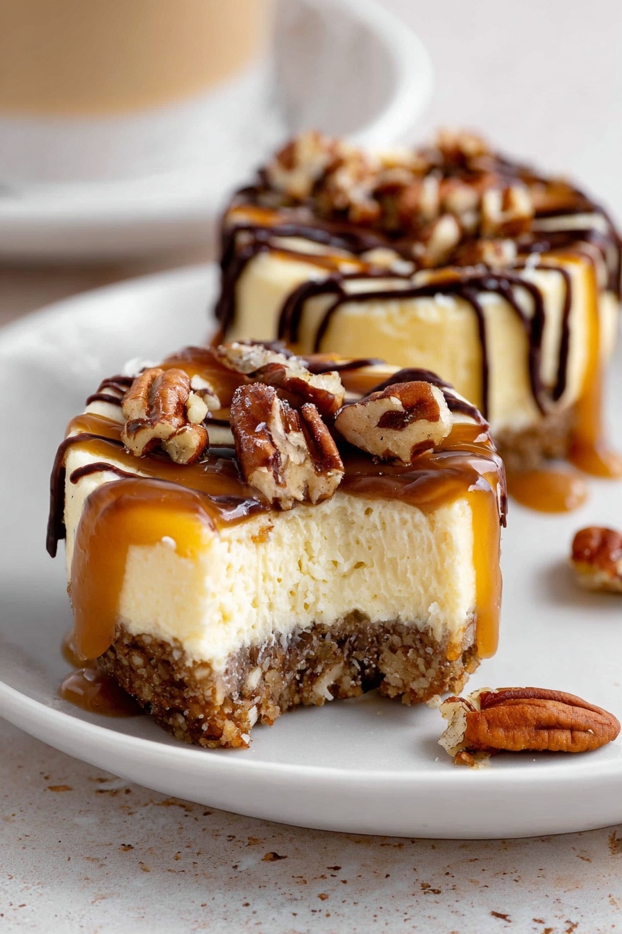 Mini Turtle Cheesecake Bites Recipe - Recipe Step