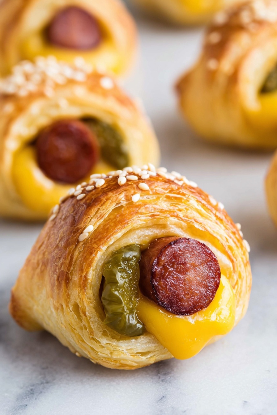 Cheeseburger Pigs in a Blanket Recipe - Recipe Step