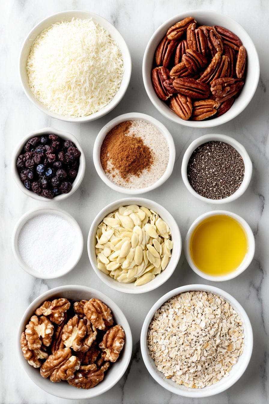 Grain-Free Vanilla Nut Granola Recipe - Ingredients