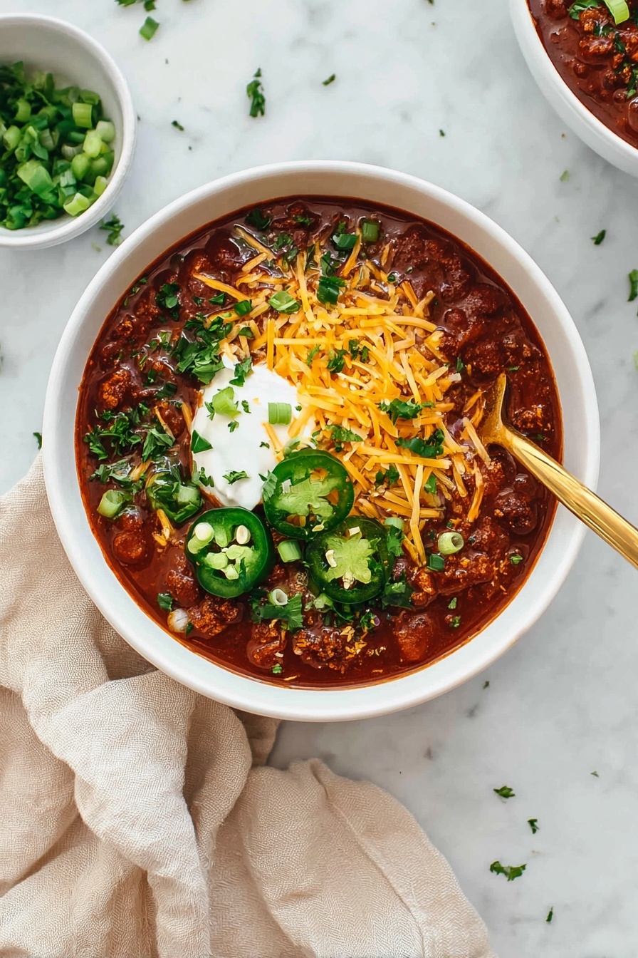 Healthy Turkey Chili Recipe - Serving
