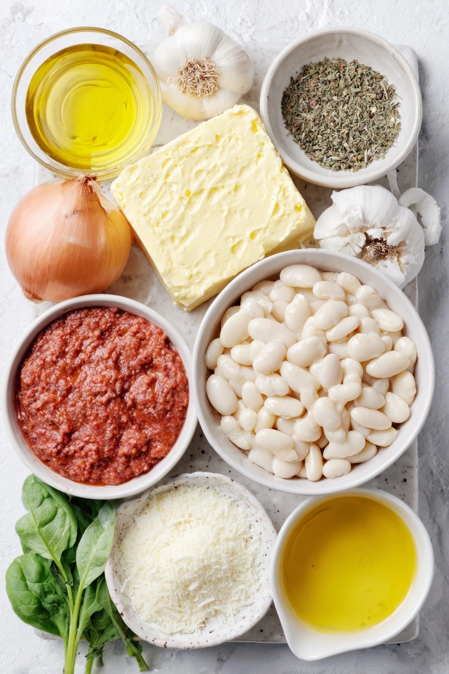 Creamy Tomato Bean Soup Recipe - Ingredients