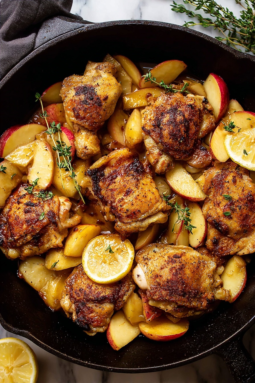 Apple Chicken Thighs with Caramelized Apples Recipe - Recipe Step