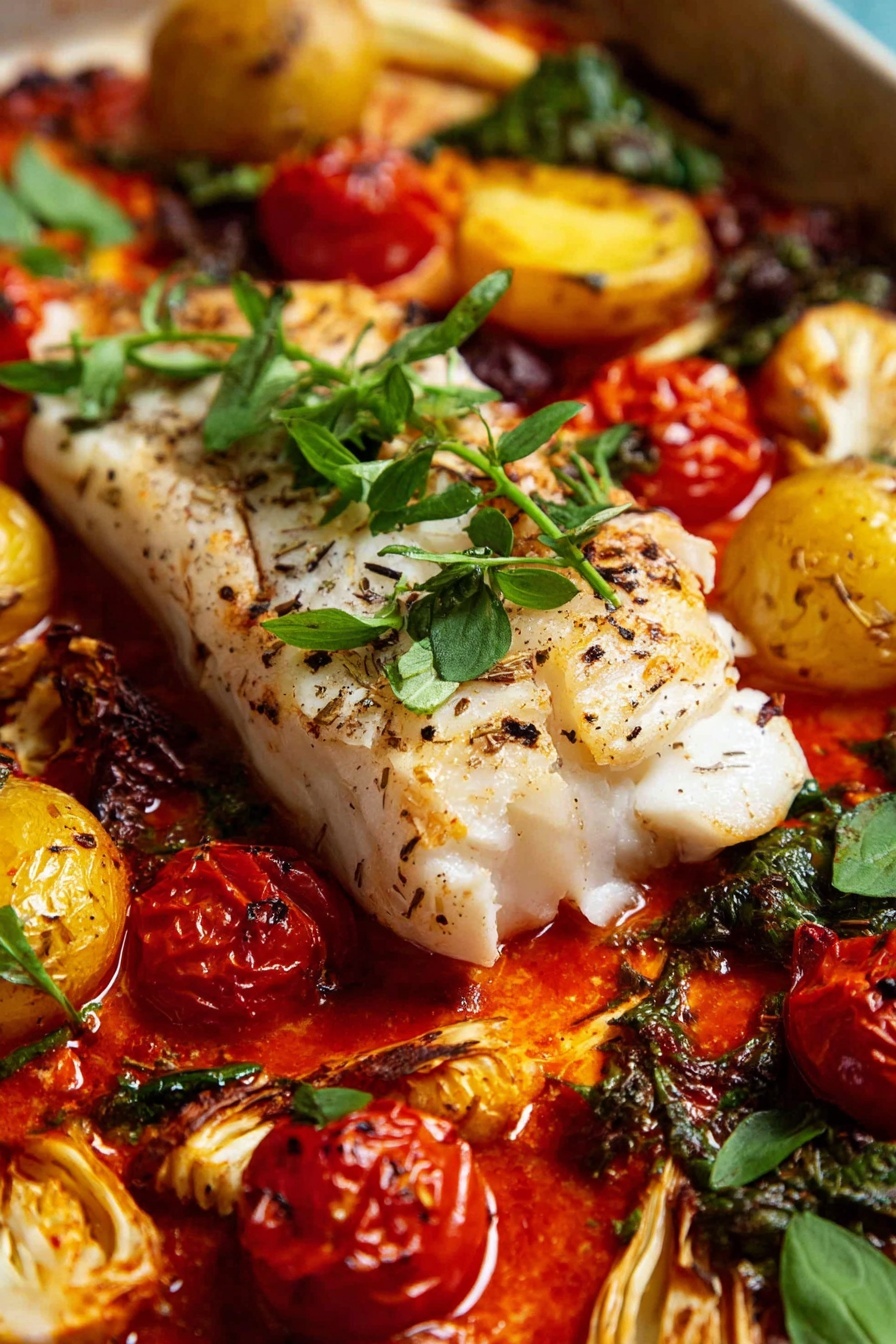 Puttanesca Fish Bake with Roasted Potatoes Recipe - Recipe Step