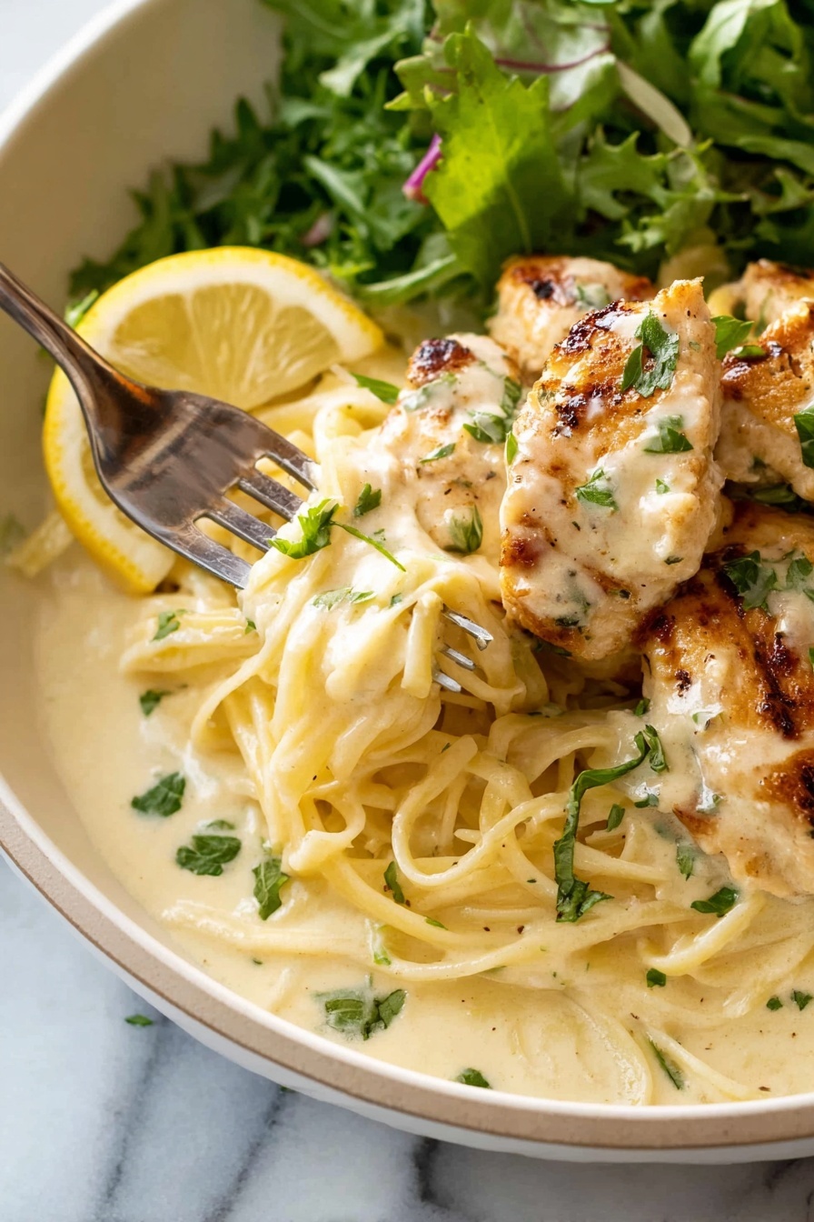 Creamy Lemon Chicken with Parmesan Recipe - Serving