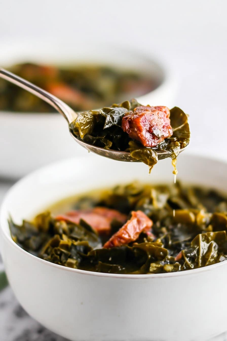 Green Gumbo with Collard Greens and Sausage Recipe - Recipe Step