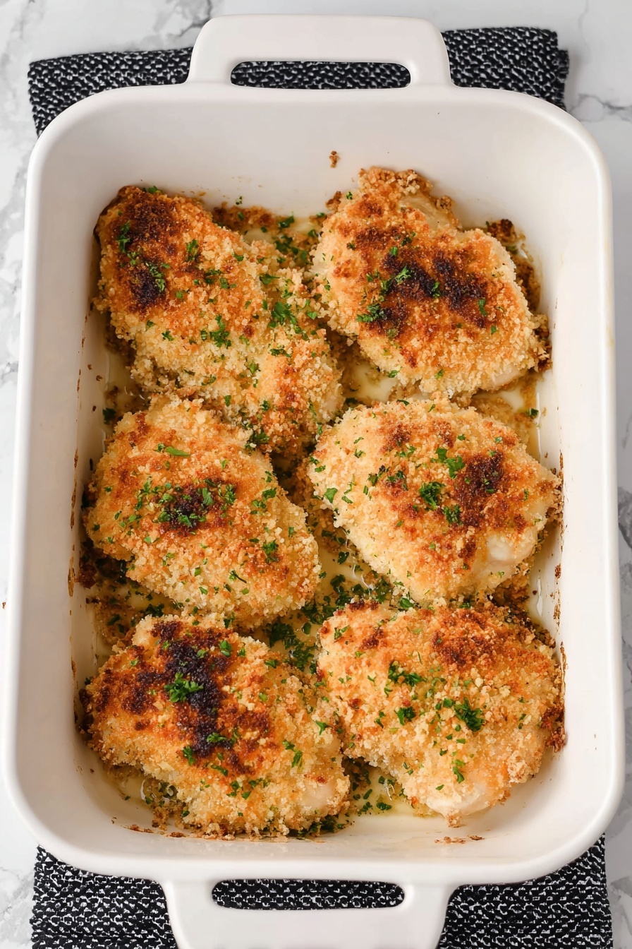 Cracker Crusted Parmesan Baked Chicken Recipe - Recipe Step