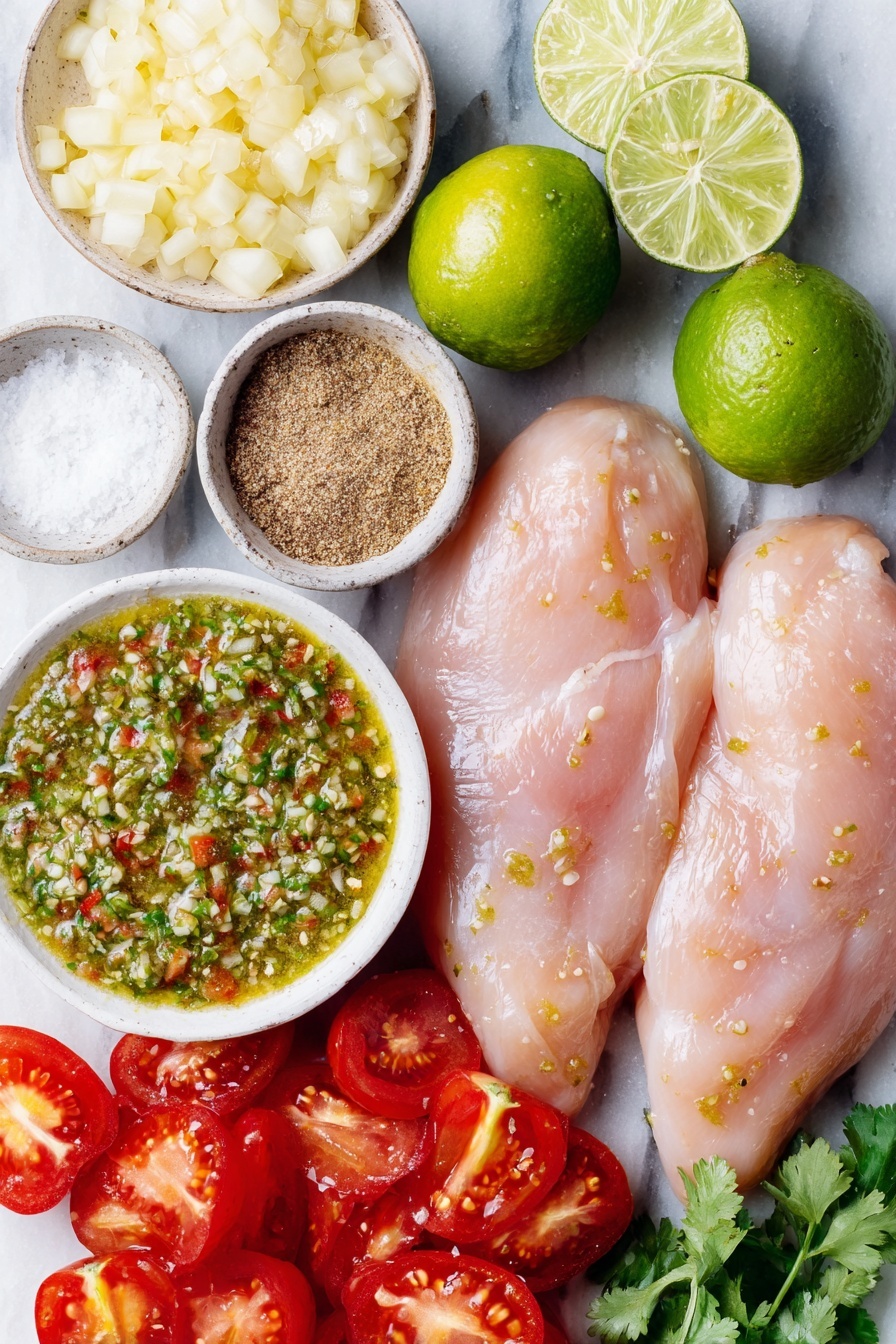 Pressure Cooker Lime Verde Chicken Recipe - Ingredients
