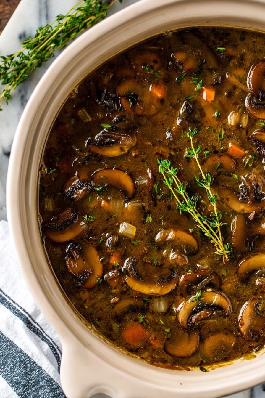 Creamy Mushroom Soup Recipe - Recipe Step