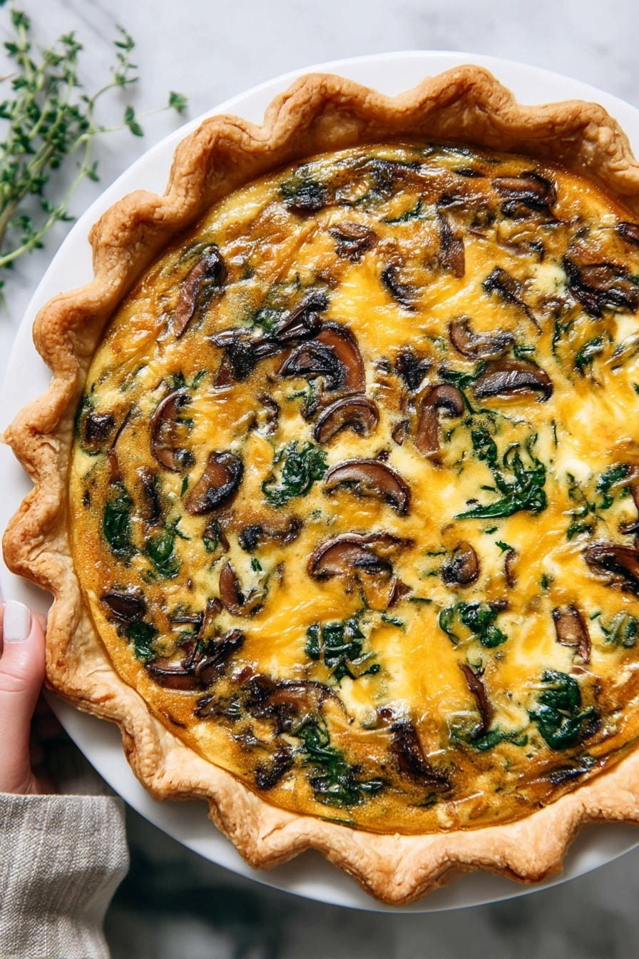 Gluten-Free Leek Mushroom Quiche Recipe - Recipe Step