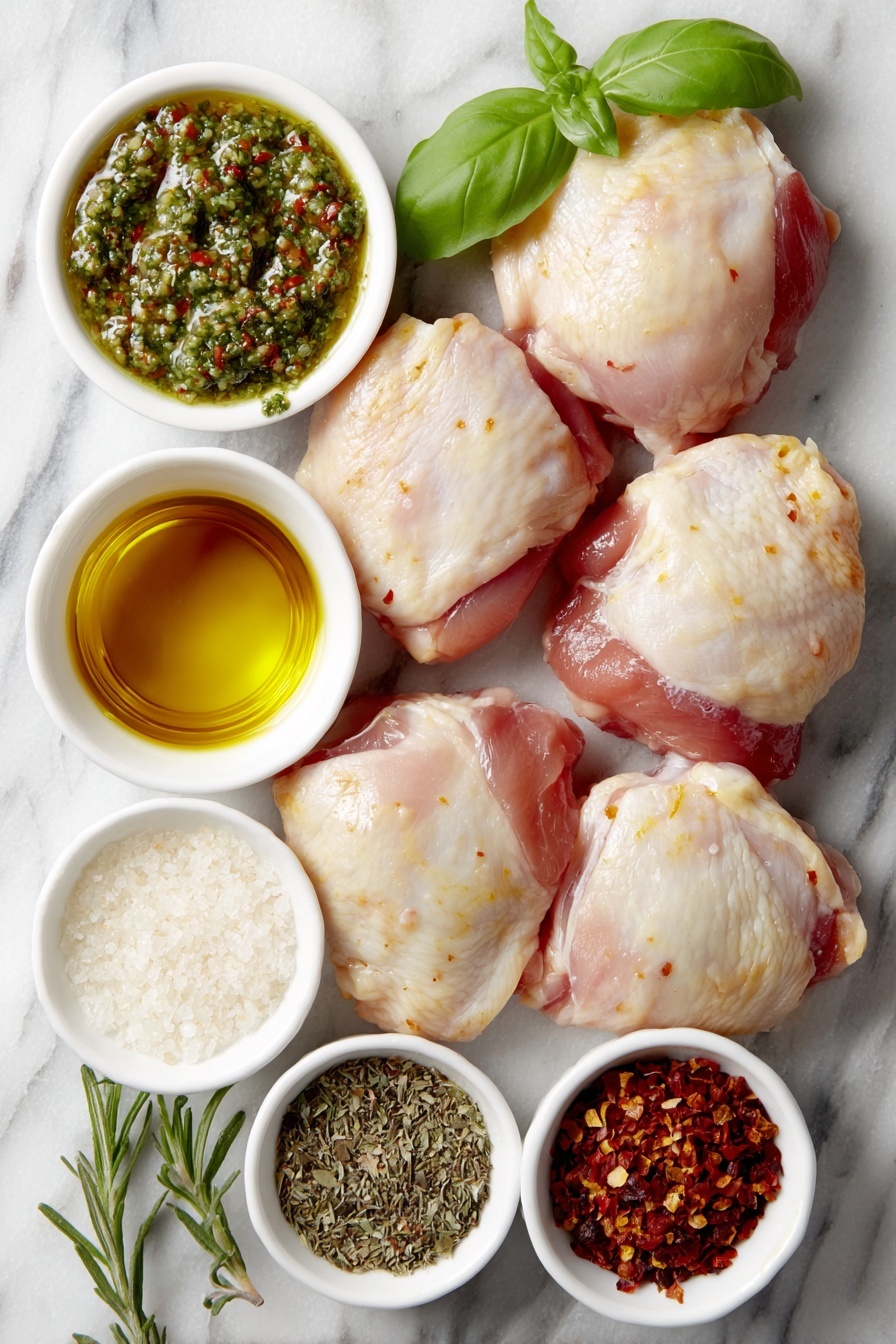 Pesto Baked Chicken Thighs Recipe - Ingredients