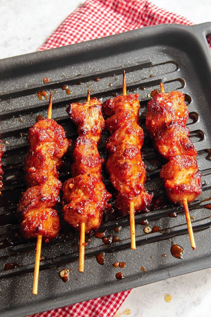 Air Fryer BBQ Chicken Skewers Recipe - Recipe Step