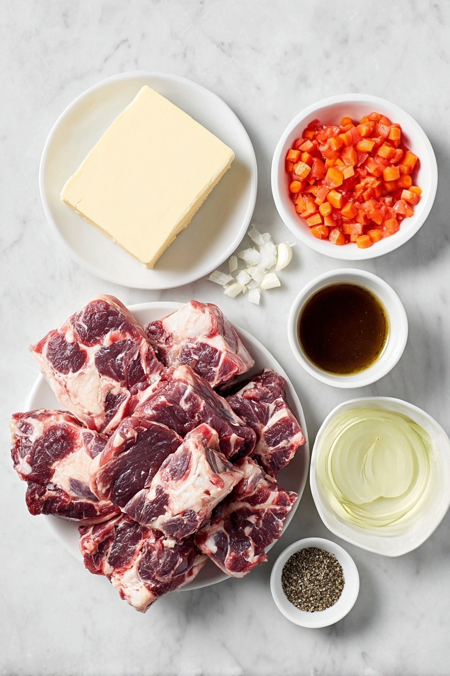 Slow Cooker Osso Bucco Beef Shanks Recipe - Ingredients