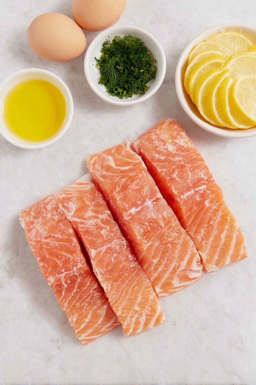 Air Fryer Lemon Dill Salmon Recipe - Ingredients