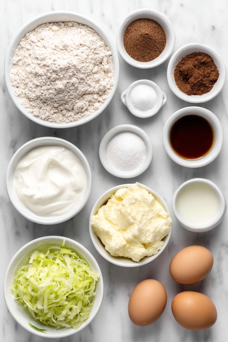 Healthy Zucchini Bread Recipe - Ingredients