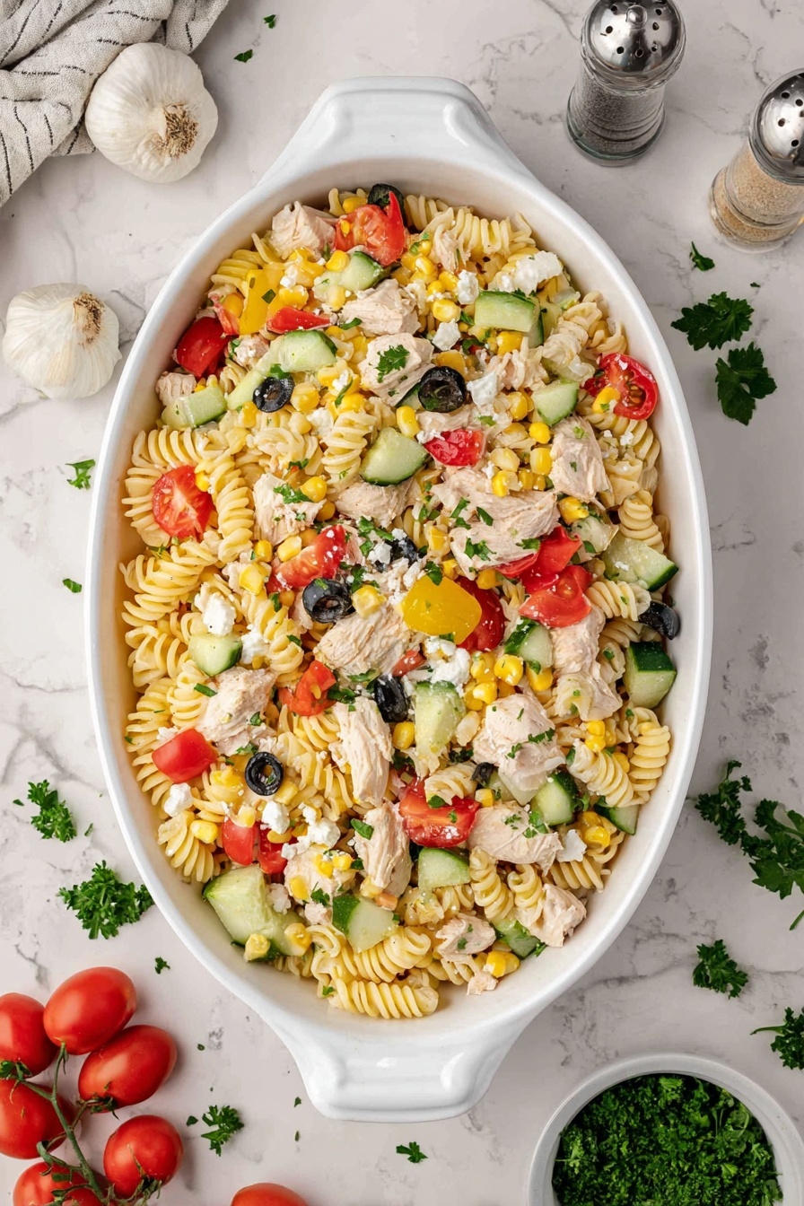High Protein Pasta Salad Recipe - Recipe Step