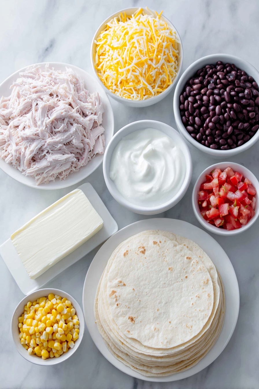 Air Fryer Southwest Chicken Burritos Recipe - Ingredients