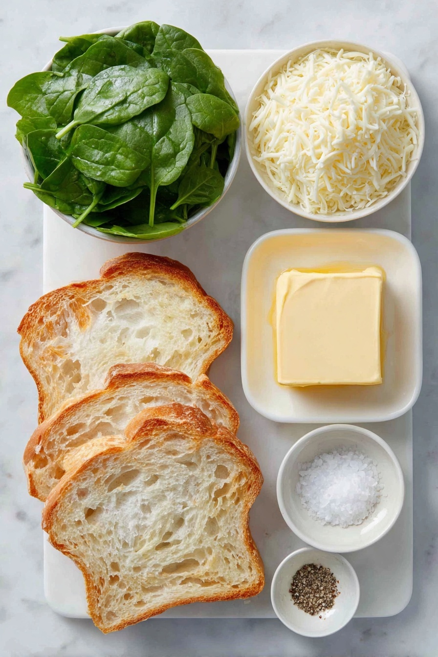 Spinach Grilled Cheese Sandwich Recipe - Ingredients