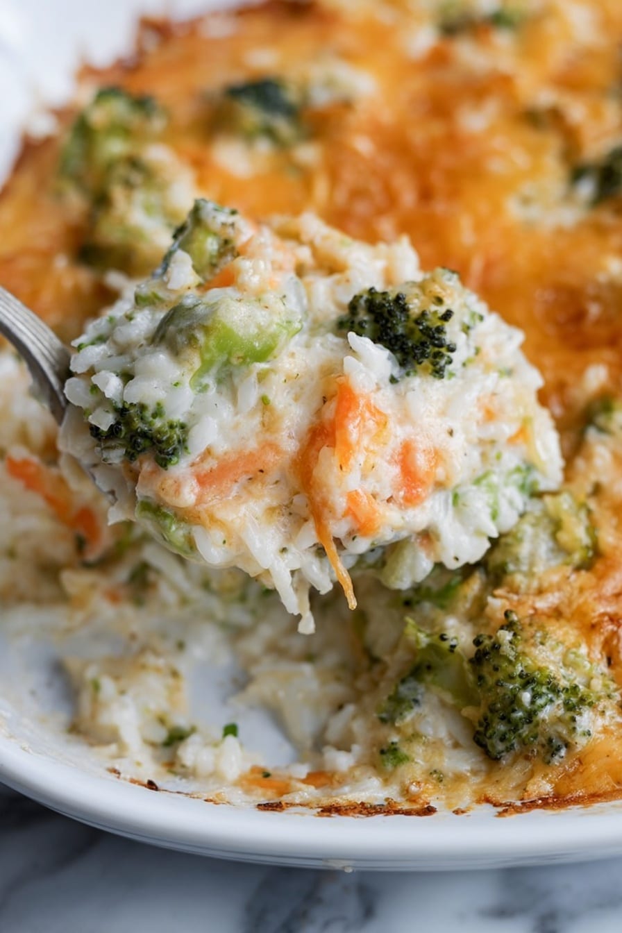 Cheesy Broccoli Rice Casserole Recipe - Recipe Step