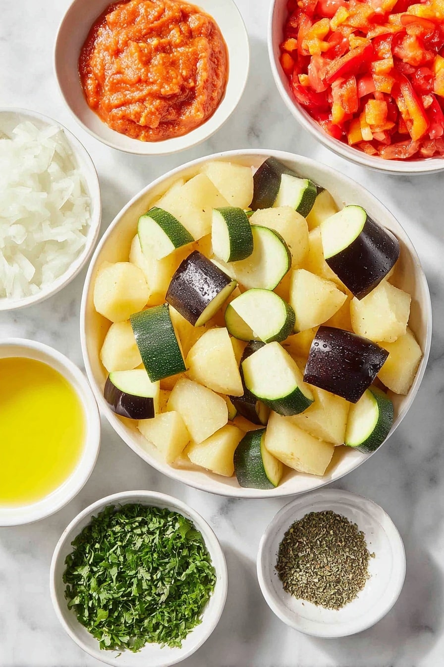 Italian Vegetable Stew Recipe - Ingredients