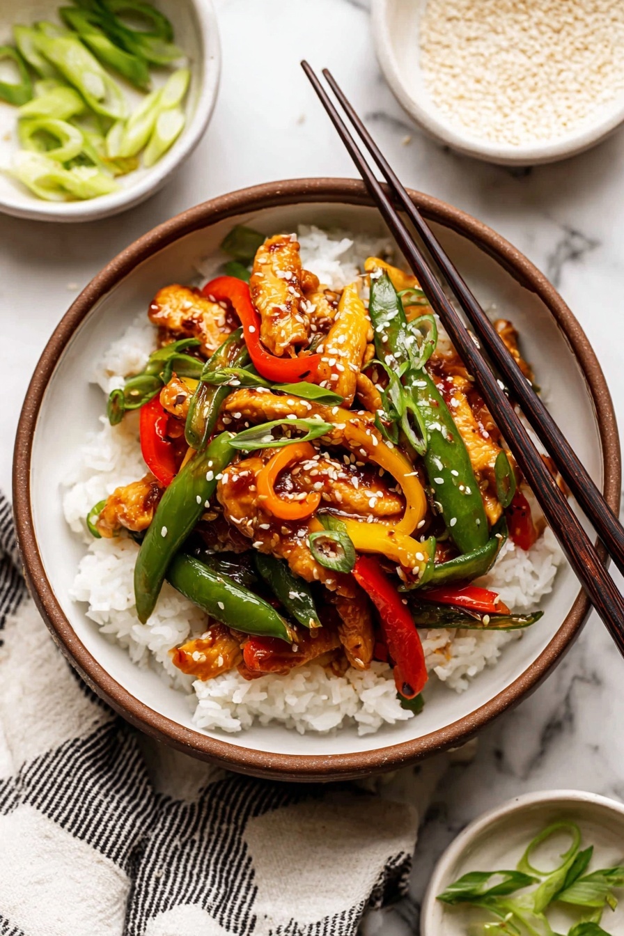 Easy Chicken Stir Fry Recipe - Serving