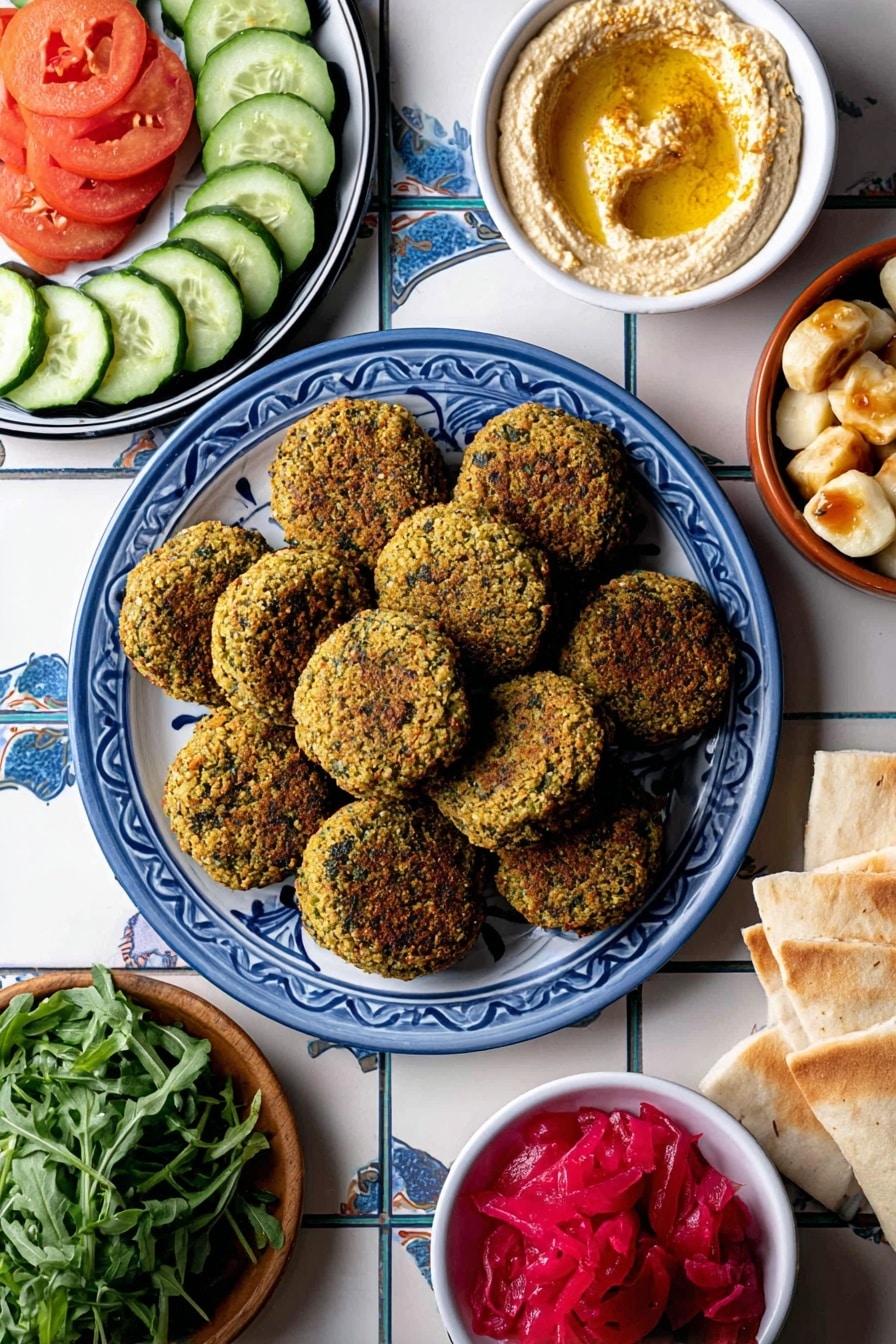 Baked Chickpea Falafel Recipe - Serving