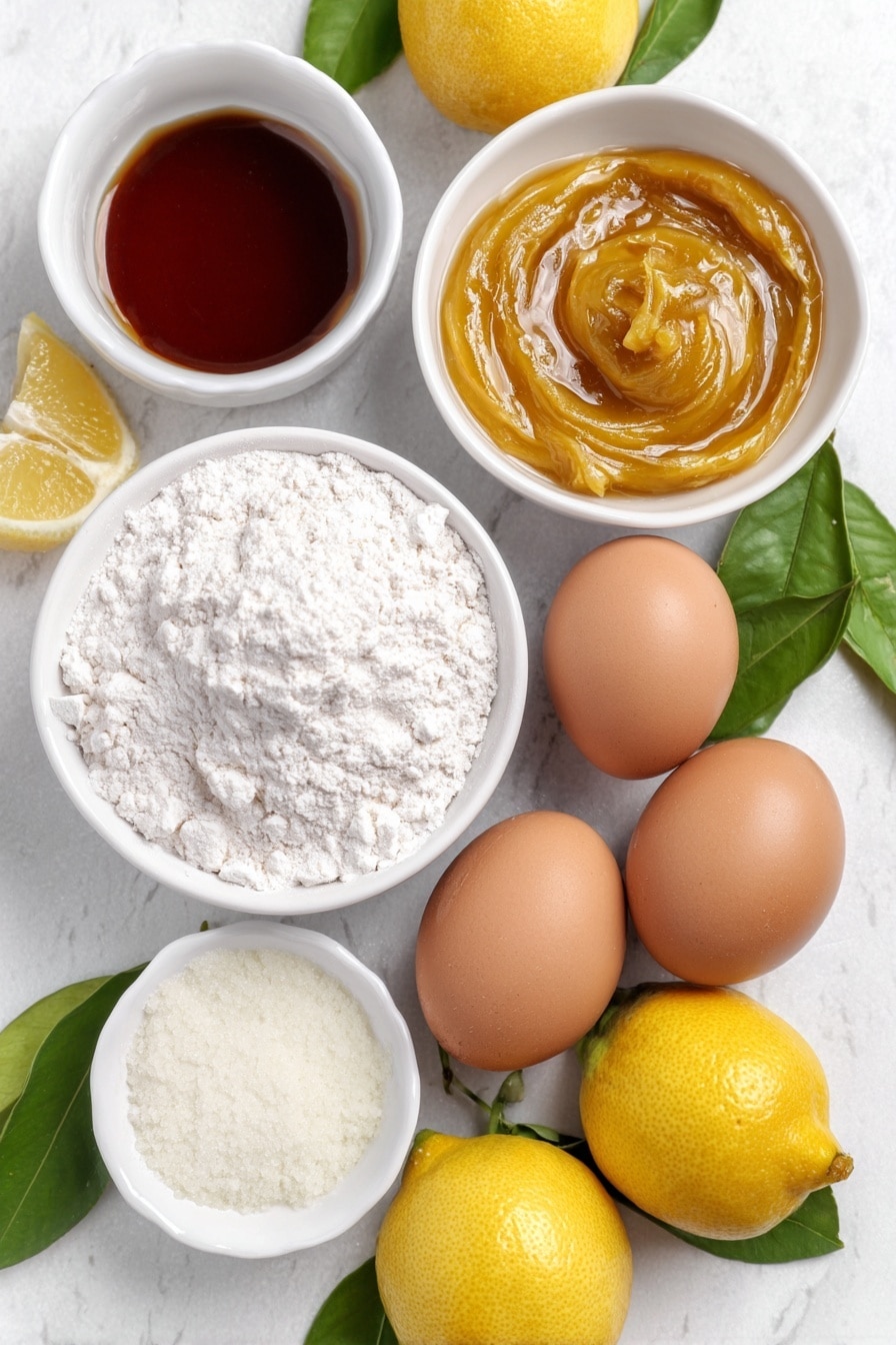 Healthy Lemon Bars Recipe - Ingredients