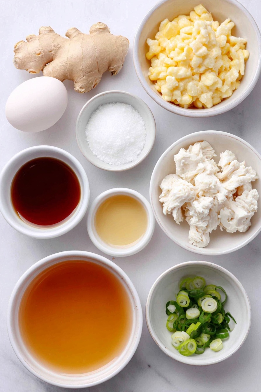 Chinese Chicken Corn Soup Recipe - Ingredients