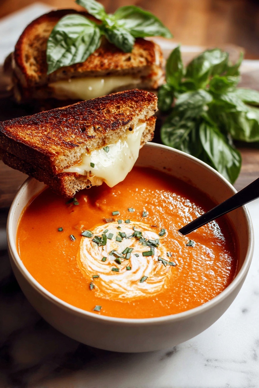 Smoky Roasted Tomato Soup Recipe - Serving