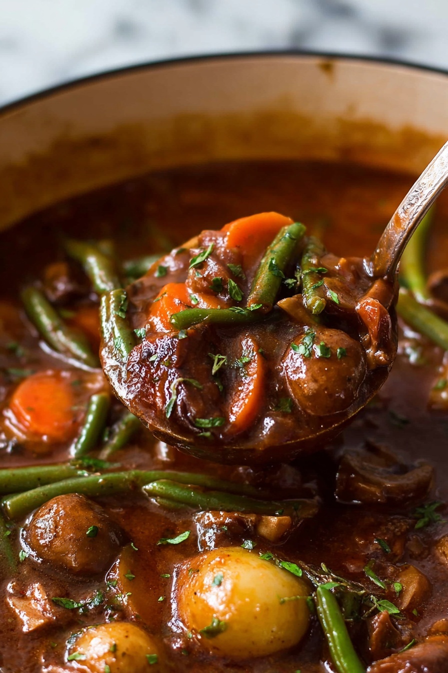 Hearty Chicken Stew with Red Wine Recipe - Recipe Step