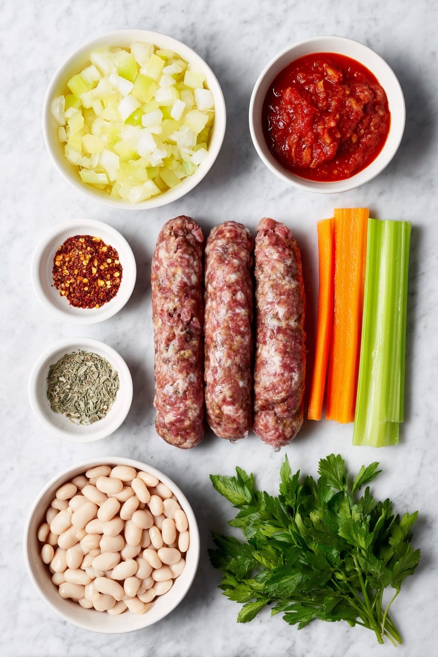 Tuscan White Bean Soup with Sausage Recipe - Ingredients