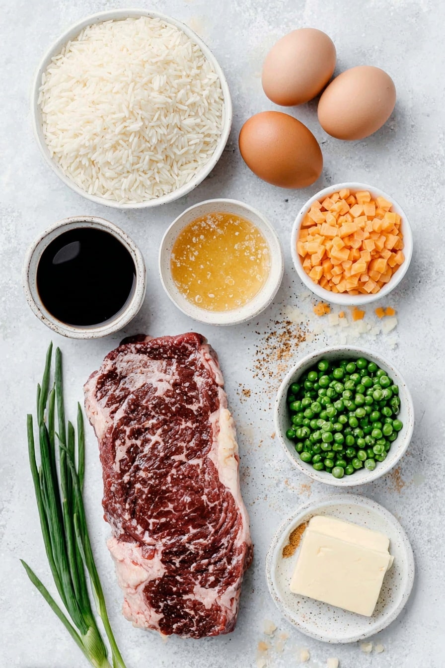 Beef Fried Rice Recipe - Ingredients