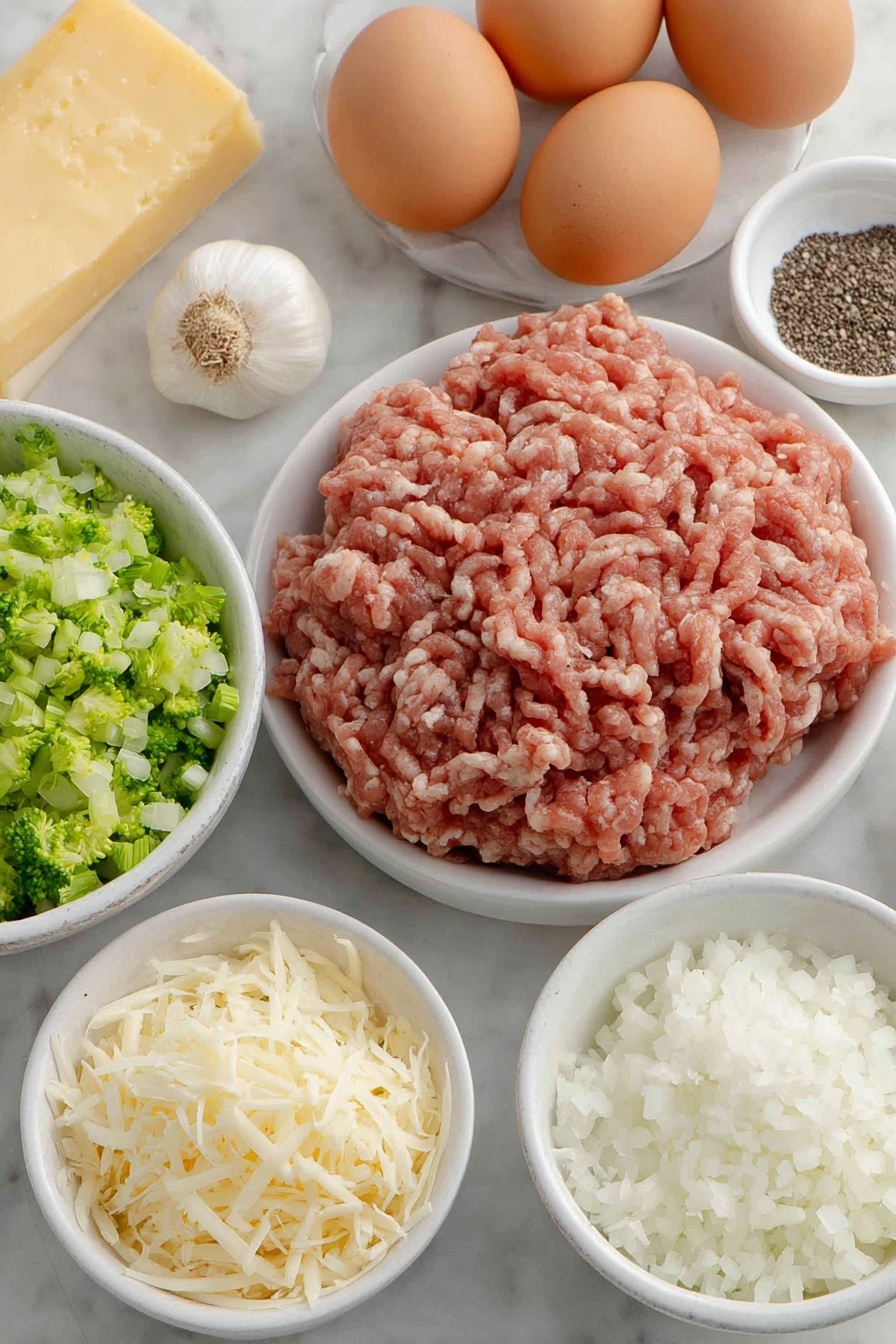 Cheesy Chicken Broccoli Fritters Recipe - Ingredients