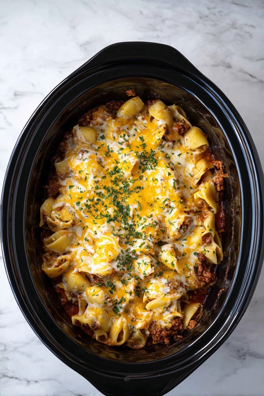 Cheesy Crockpot Tortellini with Ground Beef Recipe - Recipe Step