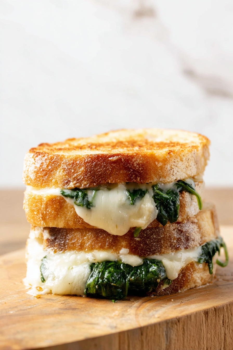 Spinach Grilled Cheese Sandwich Recipe - Recipe Step