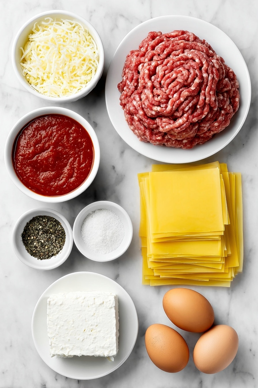Easy No-Boil Lasagna Recipe - Ingredients