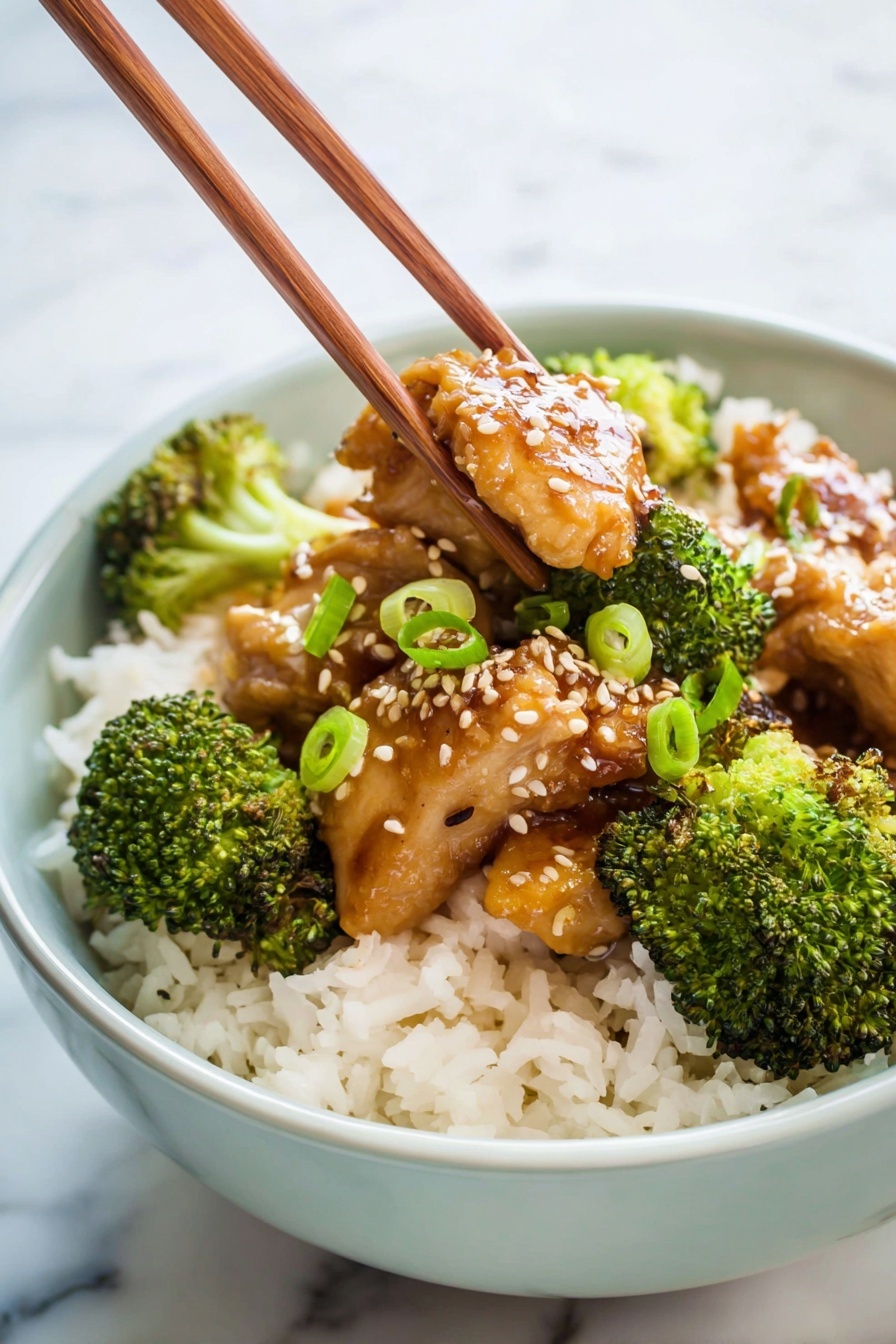 Crockpot Chicken and Broccoli Stir-Fry Recipe - Serving