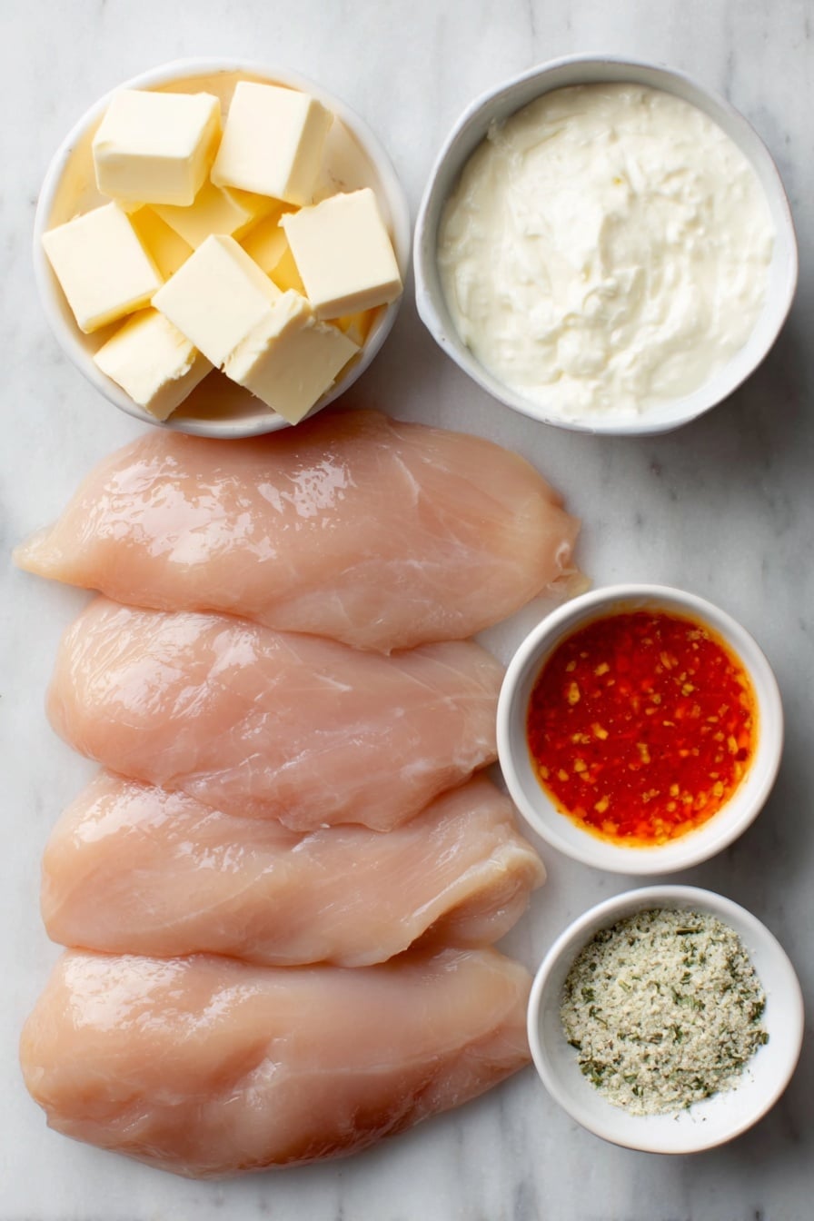 Easy Crock Pot Buffalo Chicken Recipe - Ingredients