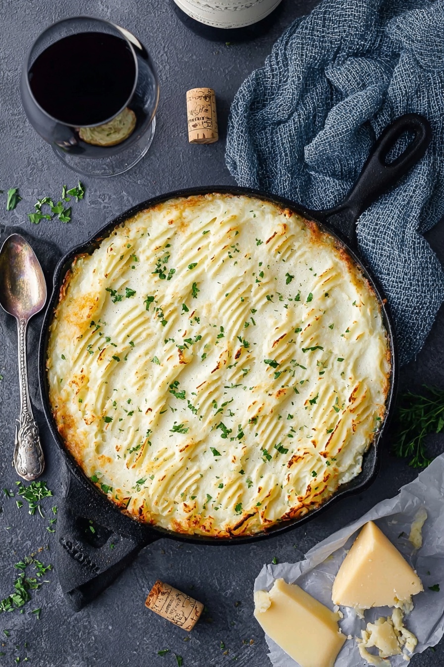 Vegetarian Lentil Shepherd’s Pie with Cauliflower Mash Recipe - Recipe Step