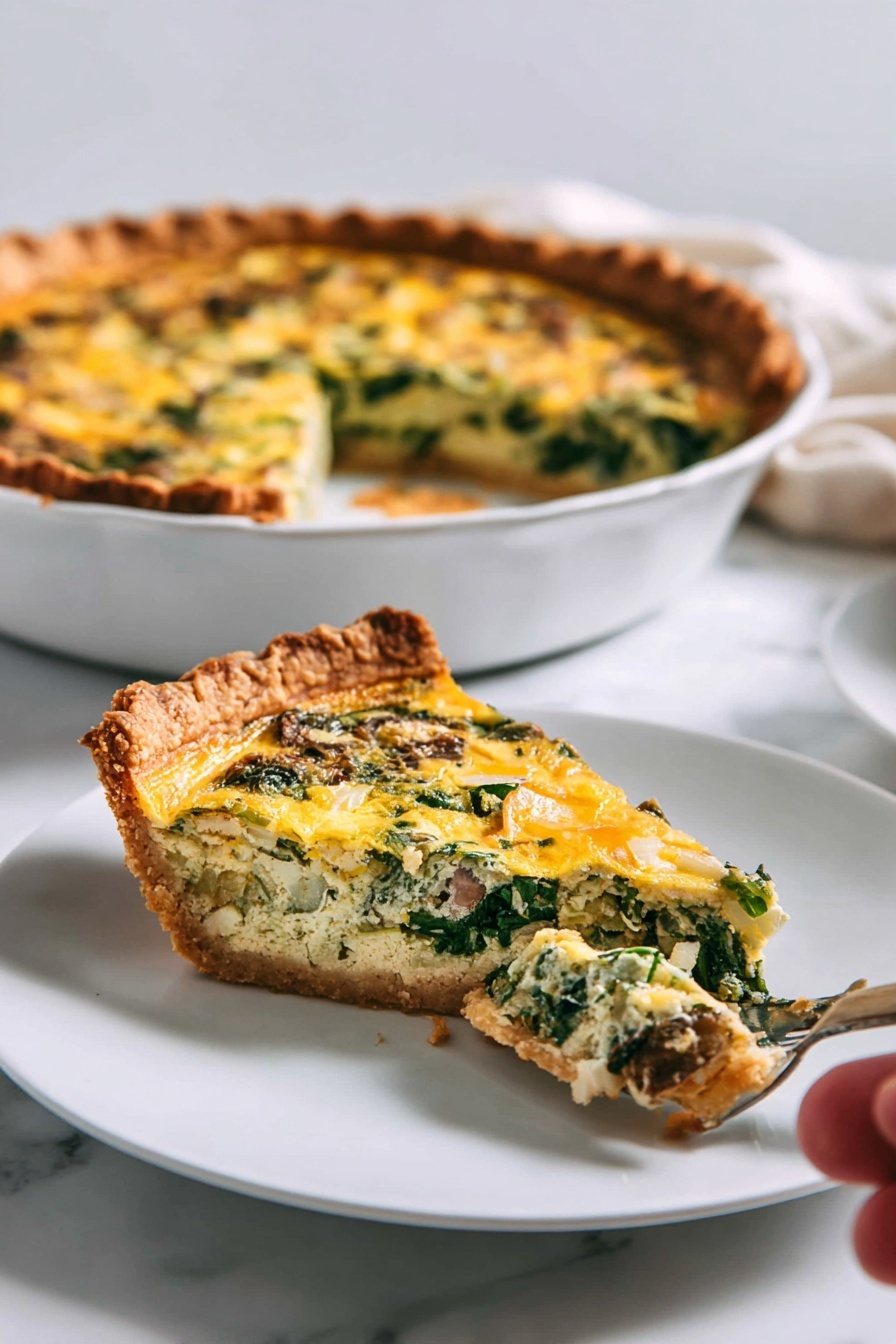 Gluten-Free Leek Mushroom Quiche Recipe - Serving