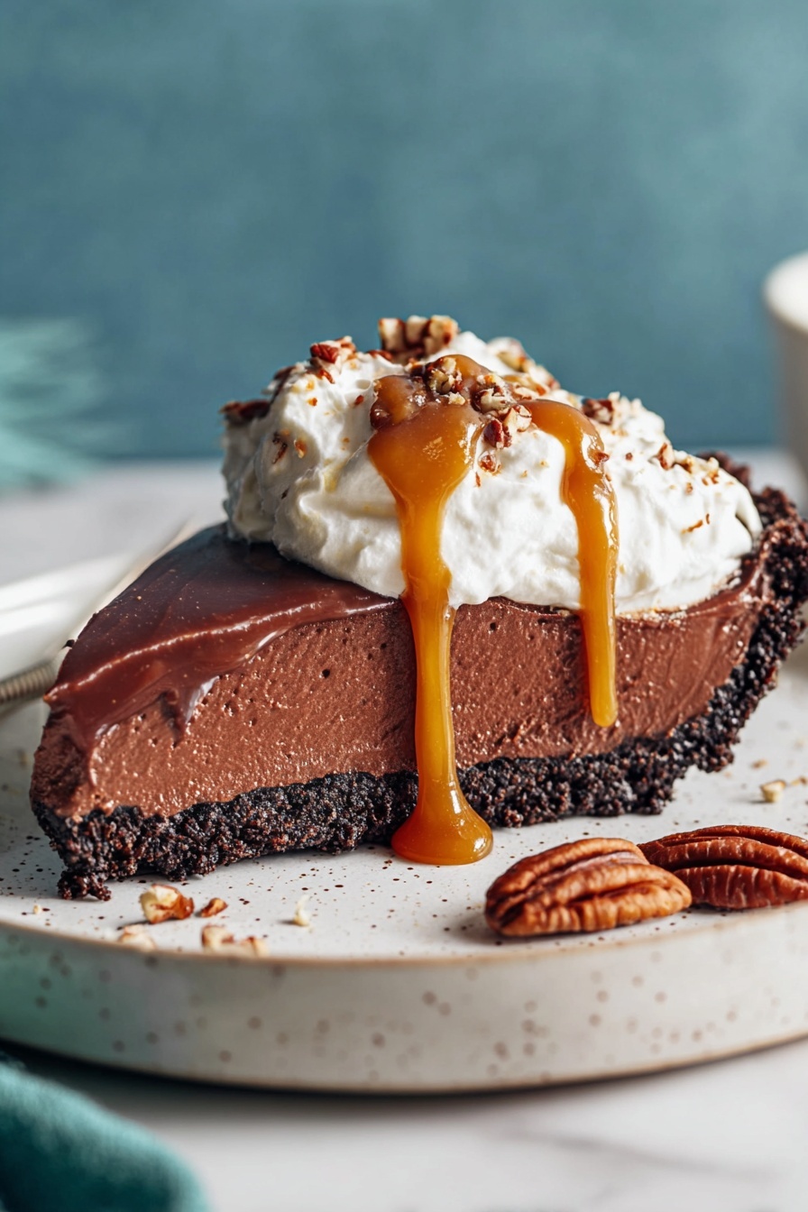 Vegan Chocolate Mousse Pie Recipe - Serving