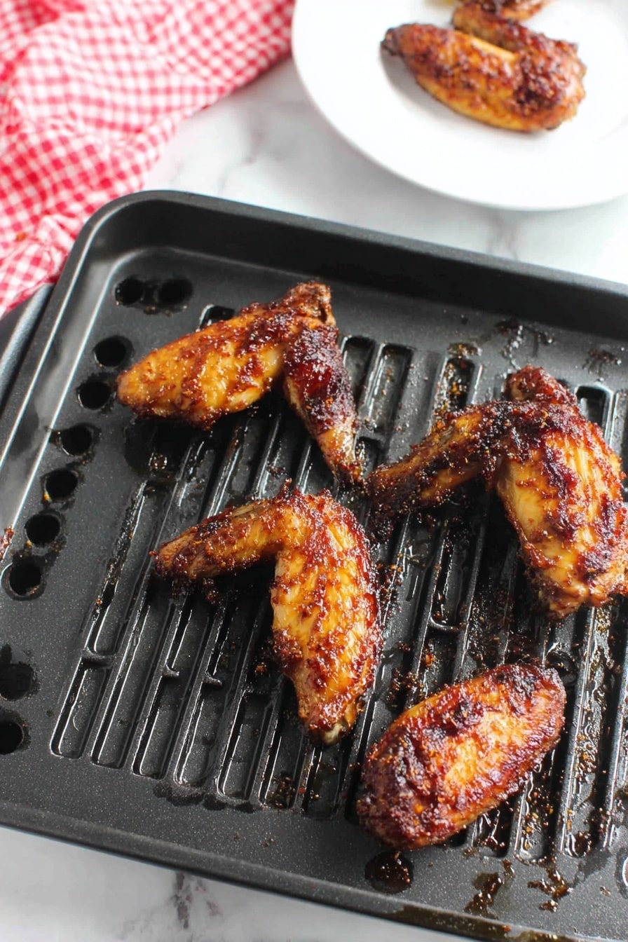Hot Honey Mustard Chicken Wings in Air Fryer Recipe - Recipe Step