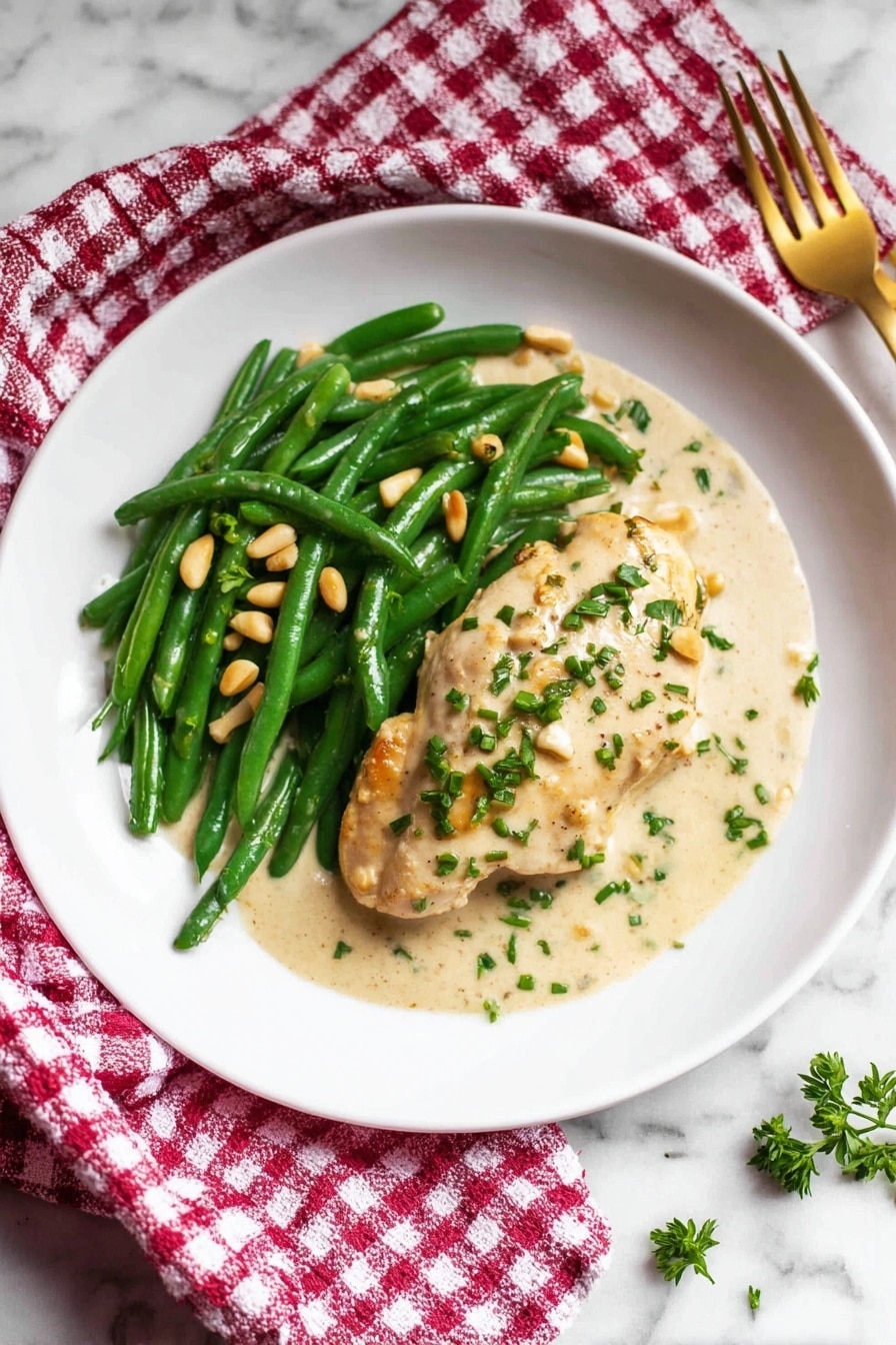 Cream Cheese Chicken Skillet Recipe - Serving