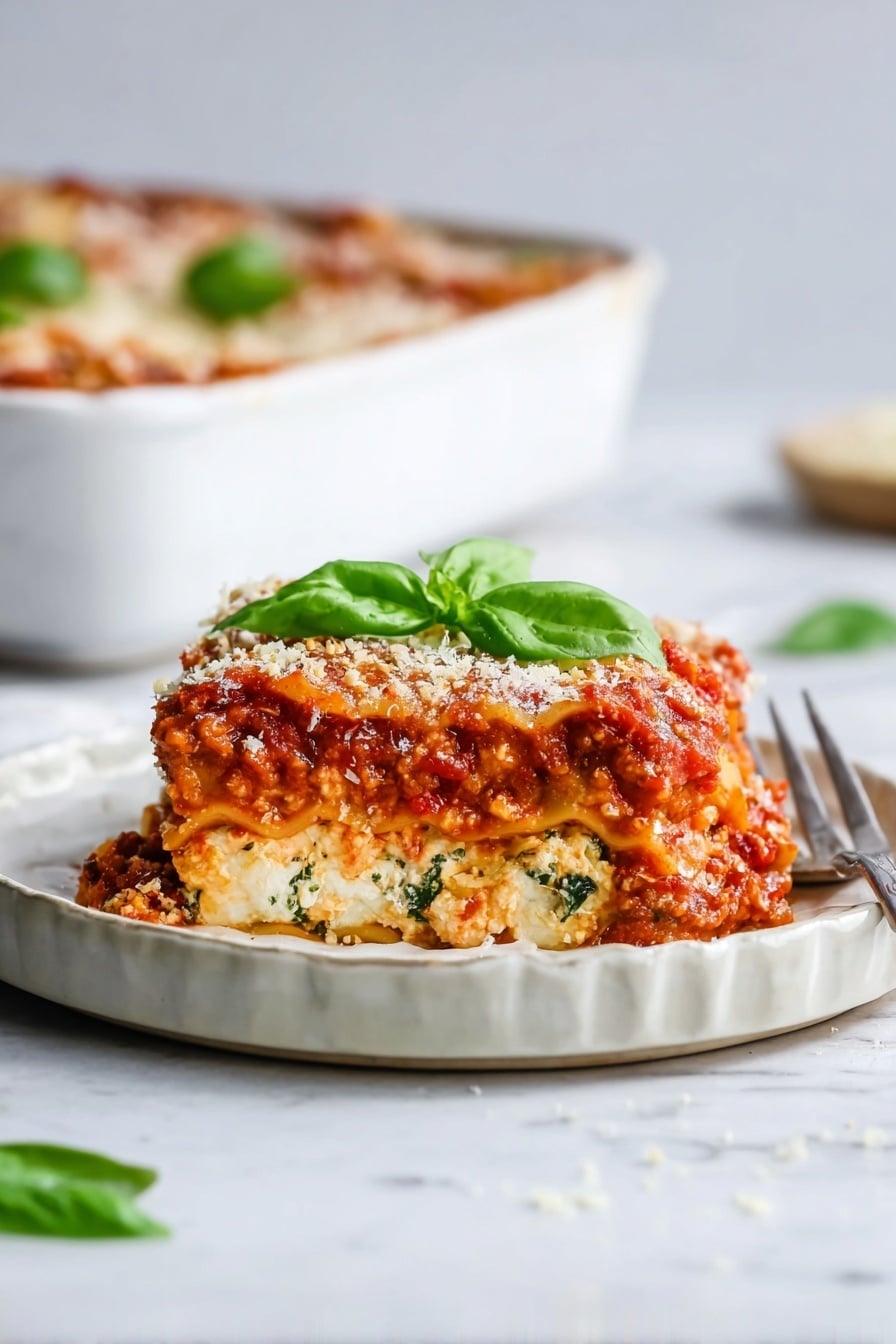 Healthy Turkey Lasagna Recipe - Serving