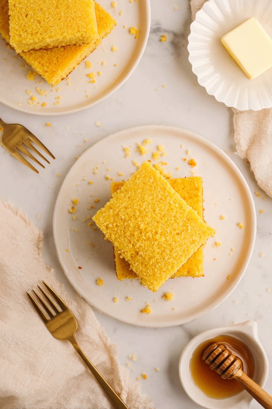 Healthy Cornbread with Greek Yogurt Recipe - Serving