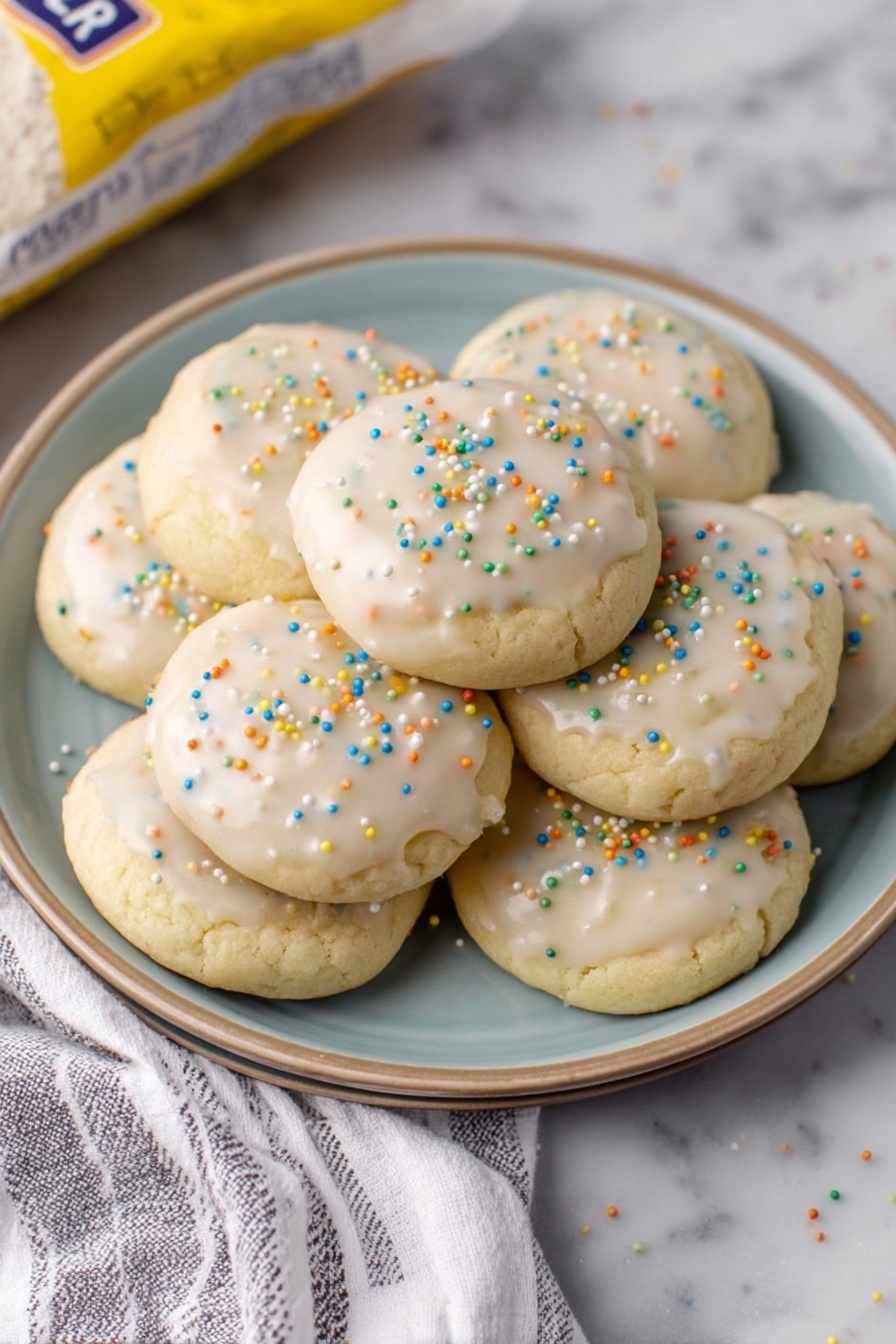 Healthy Coconut Anginetti Cookies Recipe - Serving