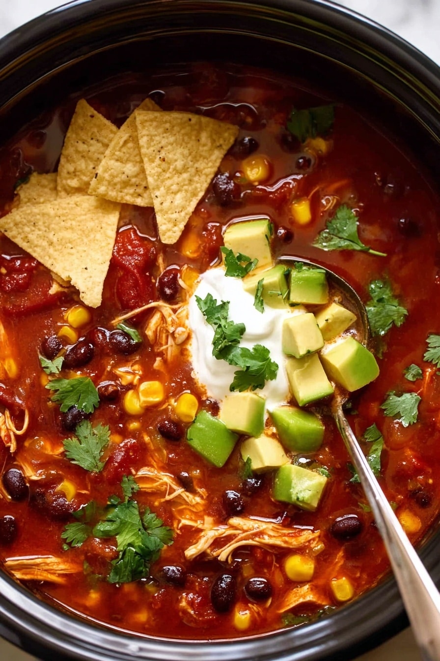 Slow Cooker Mexican Chicken Soup Recipe - Recipe Step