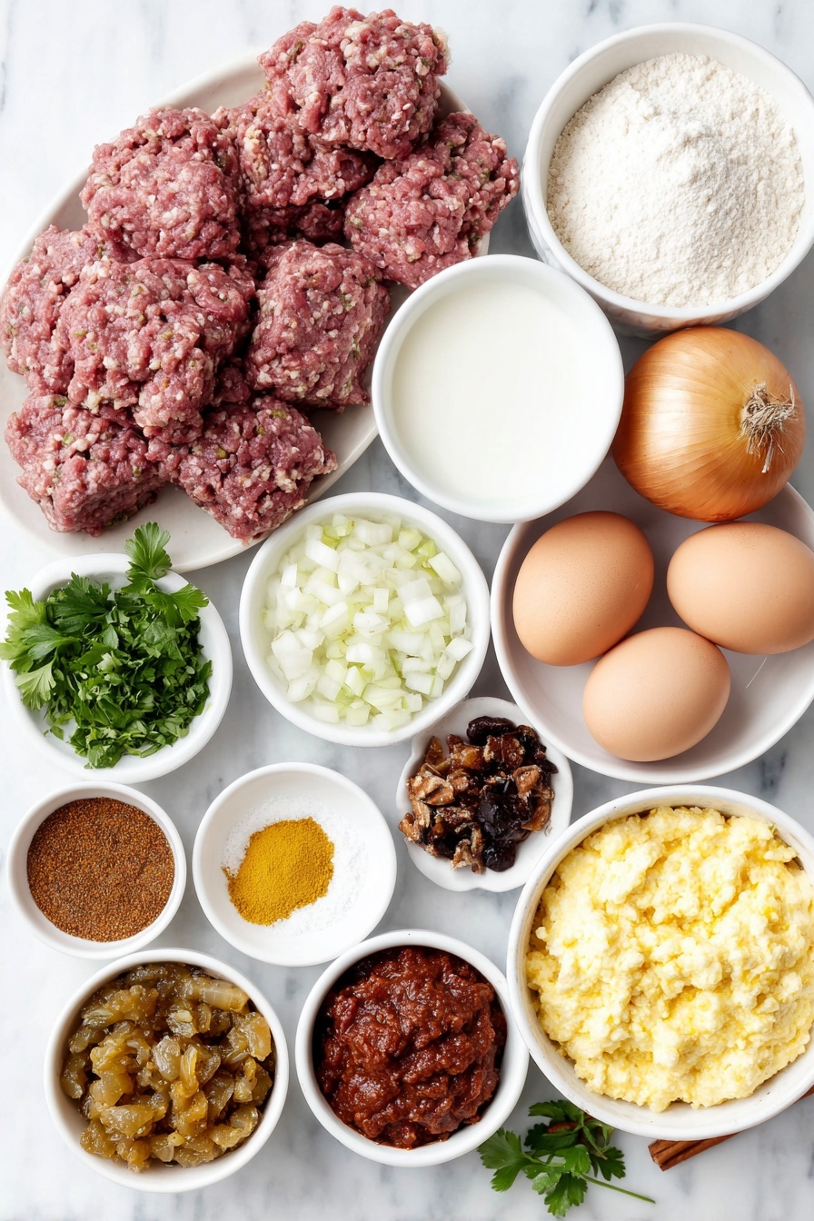 Lamb Meatballs with Saffron Tomato Sauce Recipe - Ingredients