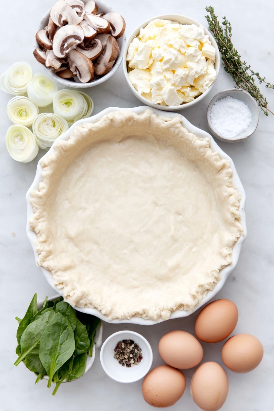 Gluten-Free Leek Mushroom Quiche Recipe - Ingredients