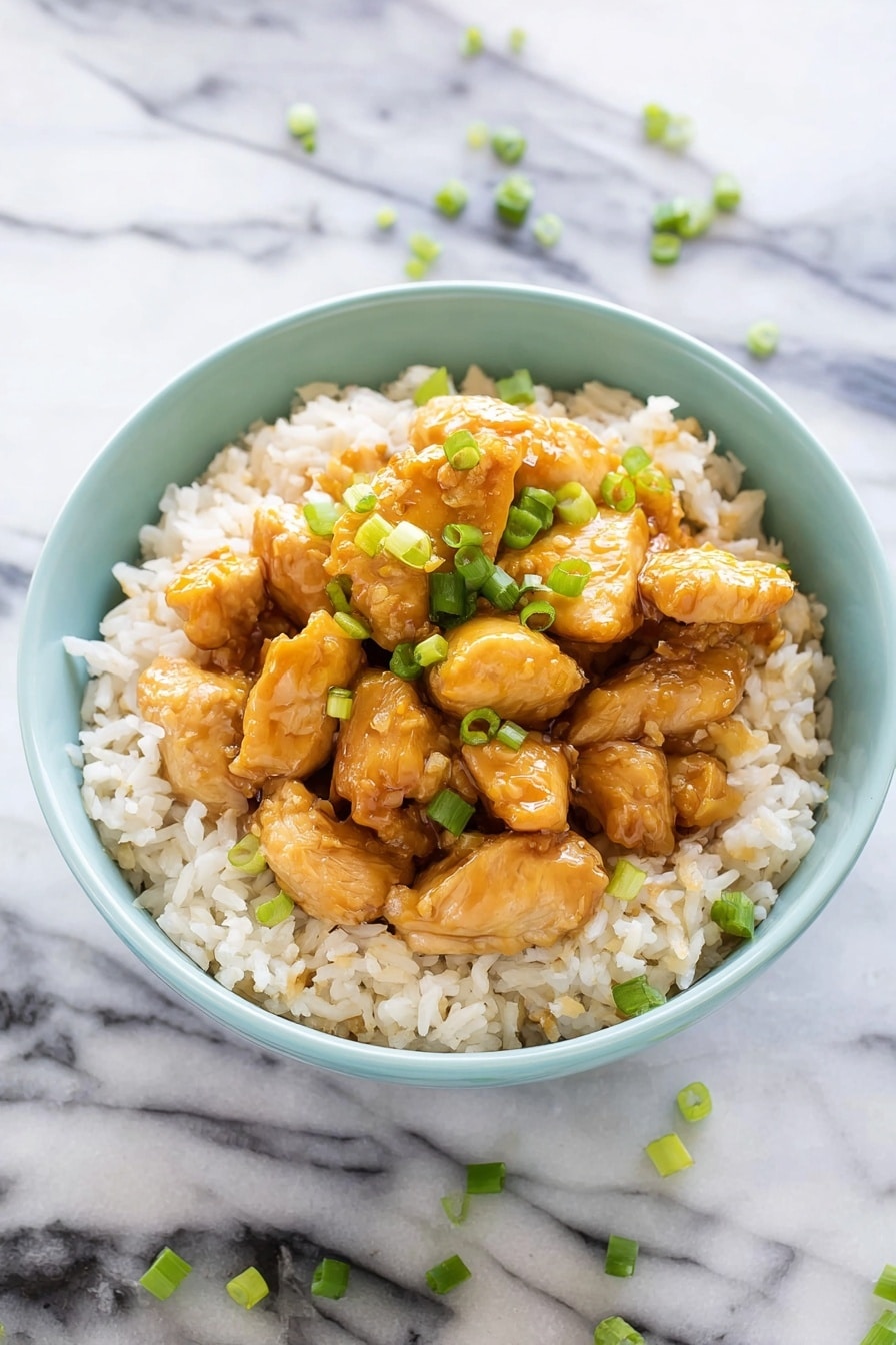 Slow Cooker Orange Chicken Recipe - Serving